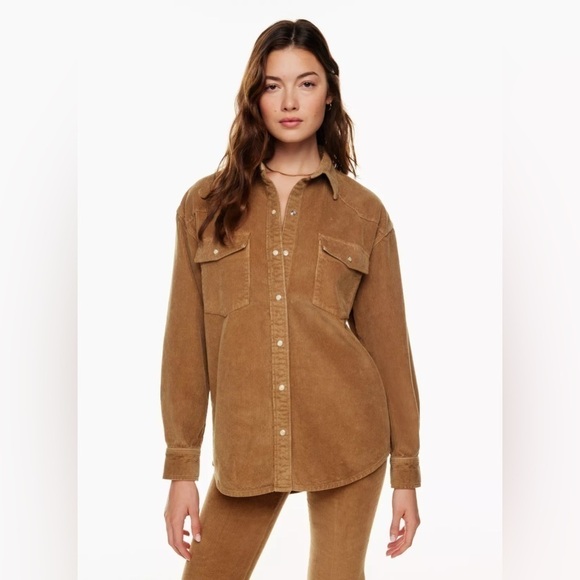 Aritzia Tops - Aritzia Denim Forum The Nina Corduroy Western Shirt